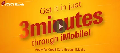 How do I apply for Instant Credit Card on iMobile app?