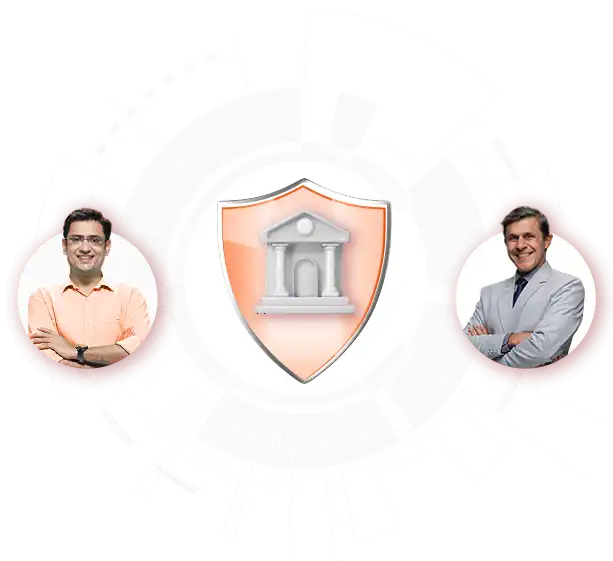 Home protection concept with shield and advisor icons.
